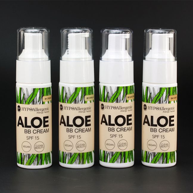 Aloe BB cream SPF15 Hipoalerģisks tonālais Vegan