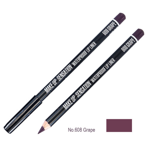 Lip liner No.608 Grape waterproof