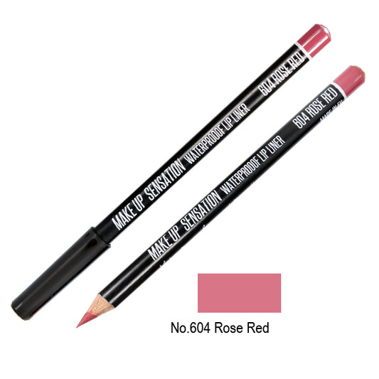 Lip liner No.604 Rose Red waterproof
